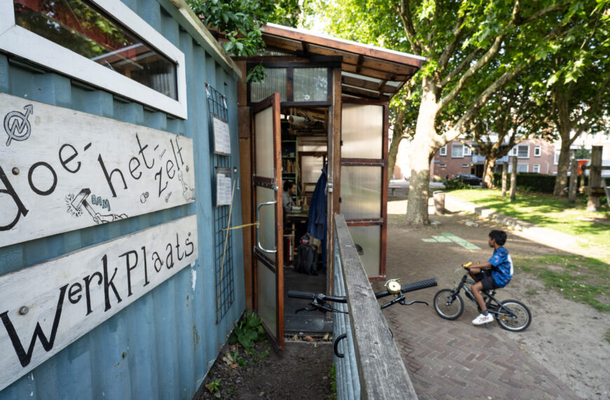 Doe-het-zelf fietswerkplaats