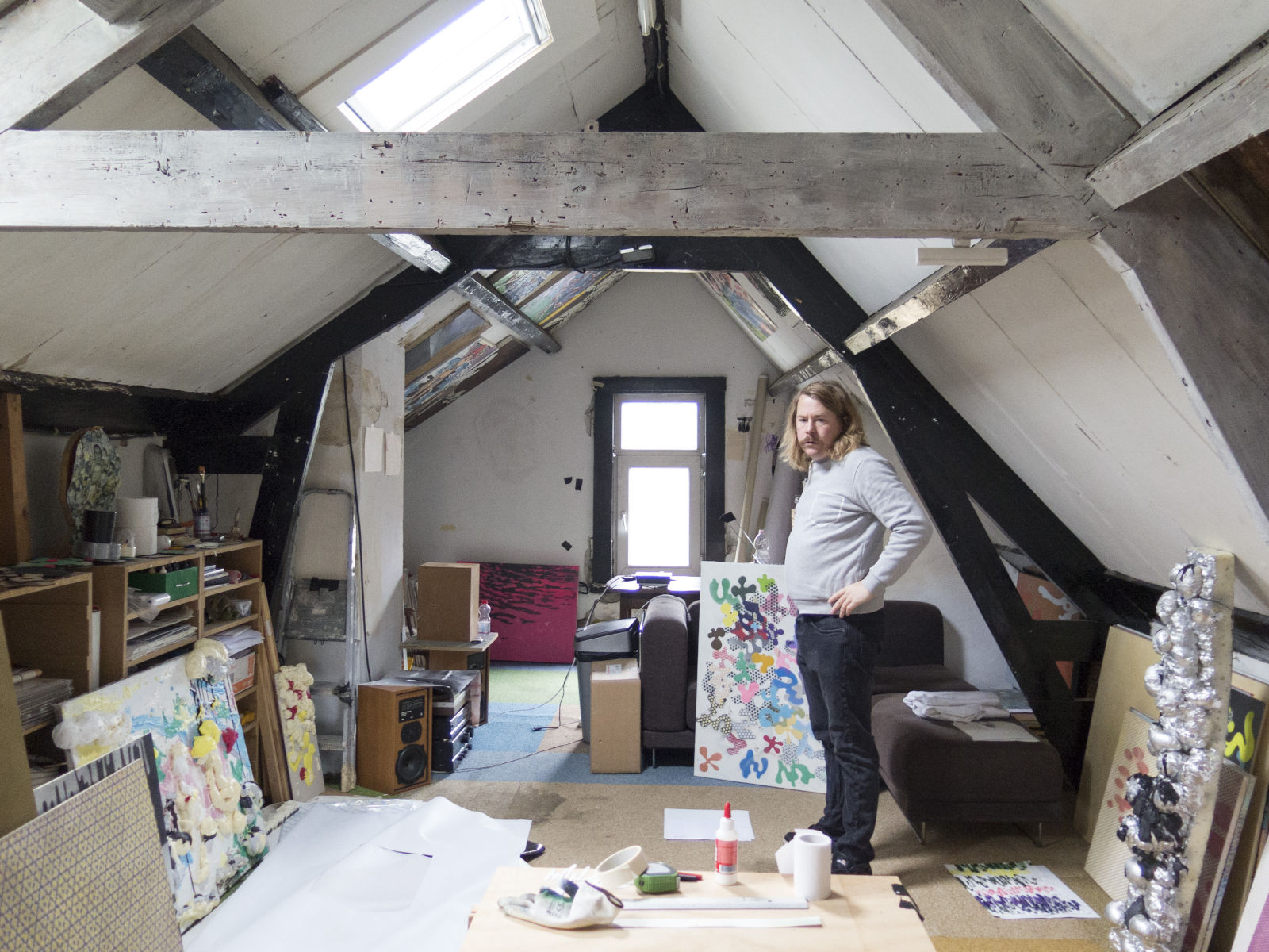 Werk/expo-ruimte Banier